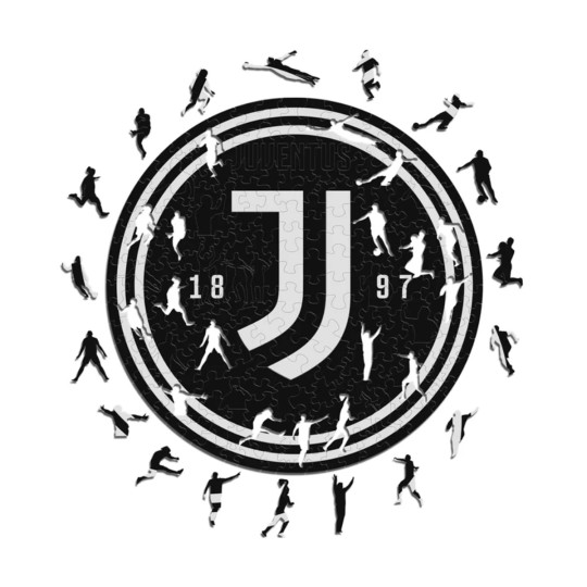 ICONIC PUZZLES Juventus Fc Puzzle Madera (150 Piezas) black