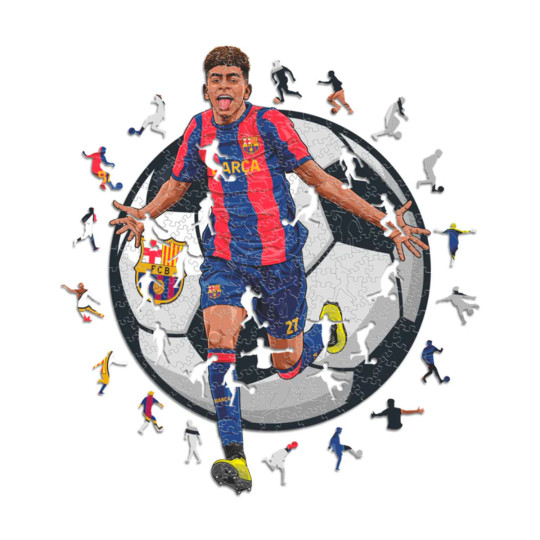 ICONIC PUZZLES Lamine Yamal Puzzle Madera (150 Piezas) red