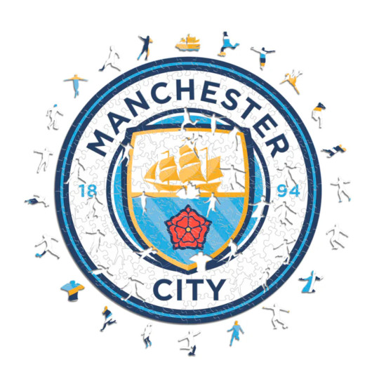 ICONIC PUZZLES Man City Fc Puzzle Madera (150 Piezas) blue