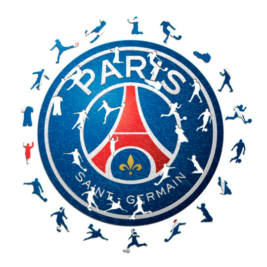 ICONIC PUZZLES PSG Escudo Puzzle Madera (150 Piezas) blue