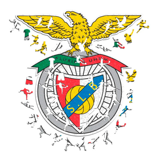 ICONIC PUZZLES Sl Benfica Puzzle Madera (150 Piezas) red