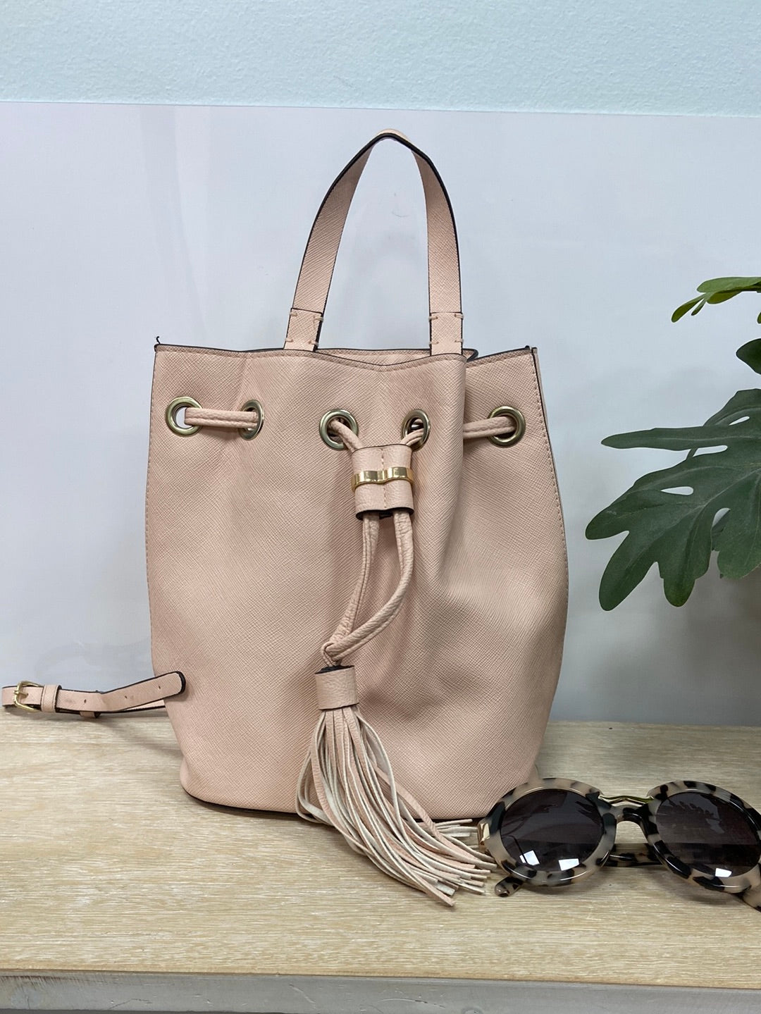 FOREVER21.Mochila estilo bolso rosita palo