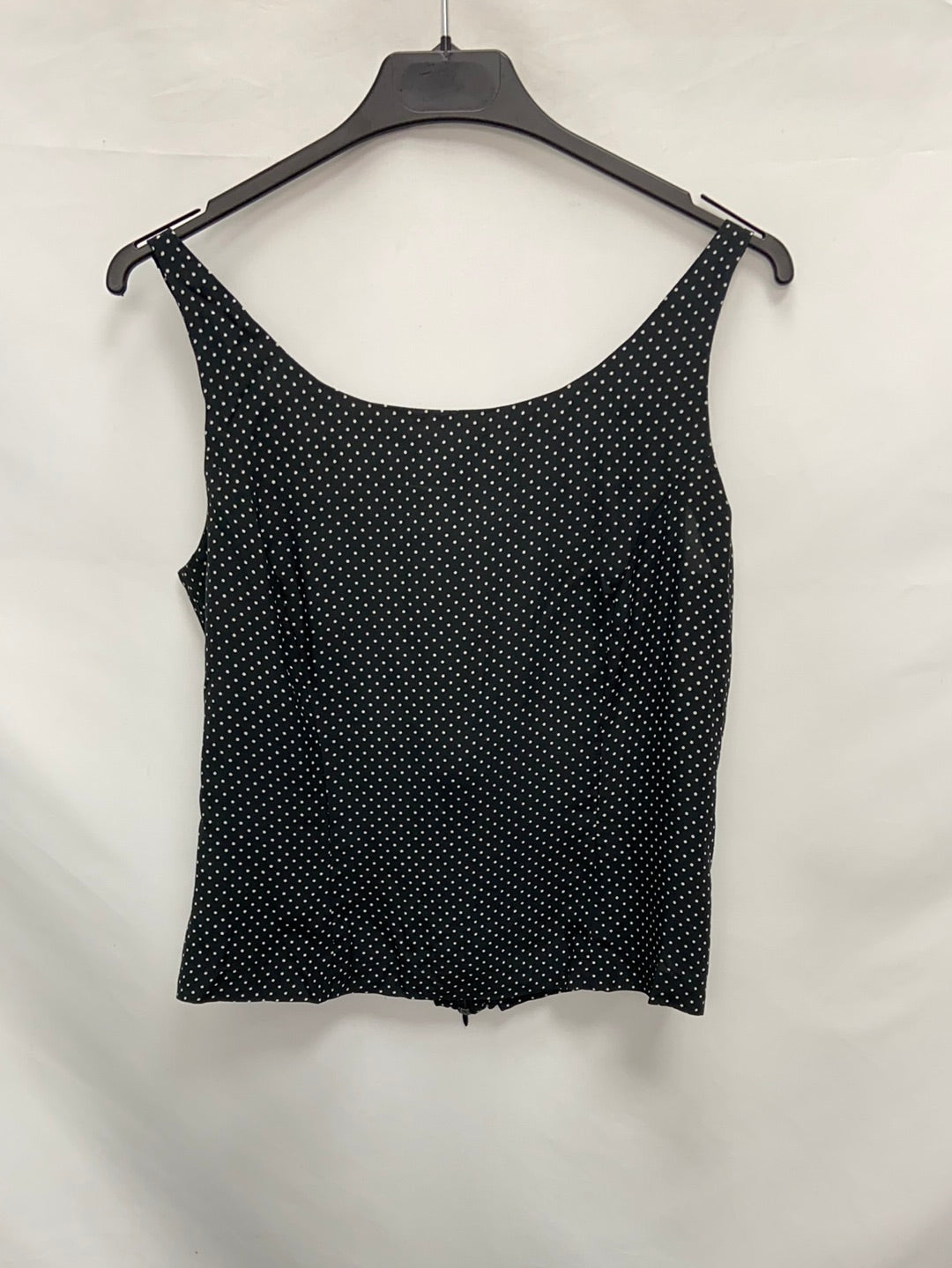 SUPERMIL.Top negro lunares blancos T.S