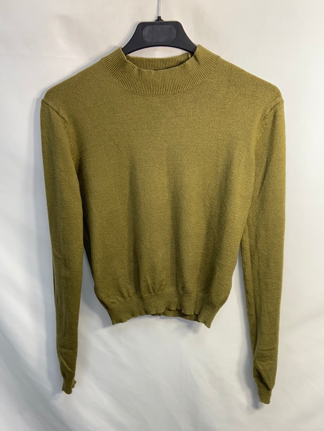 PULL&BEAR.Jersey finito verde T.s