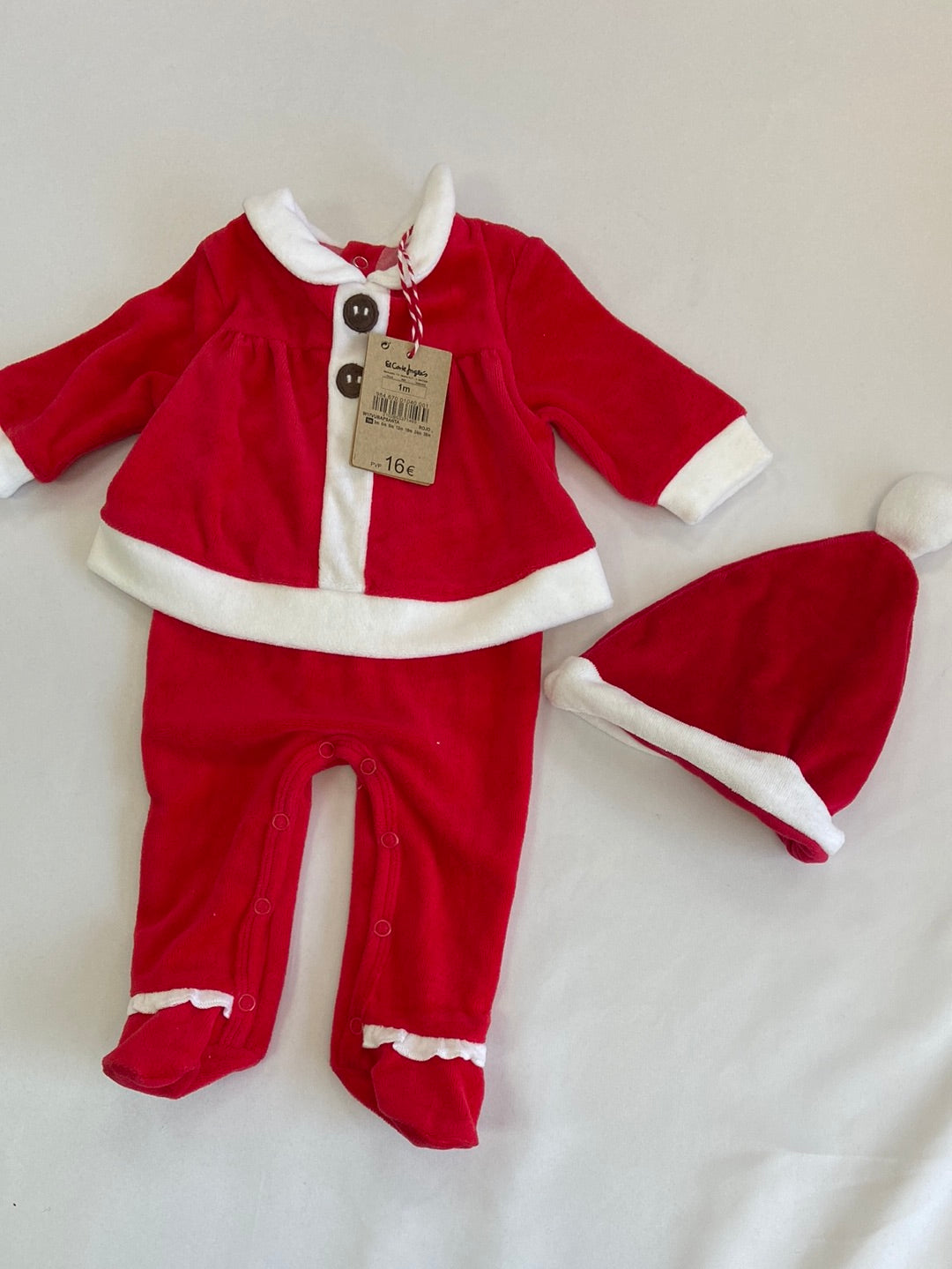 EL CORTE INGLÉS . Body papa noel T.1 mes