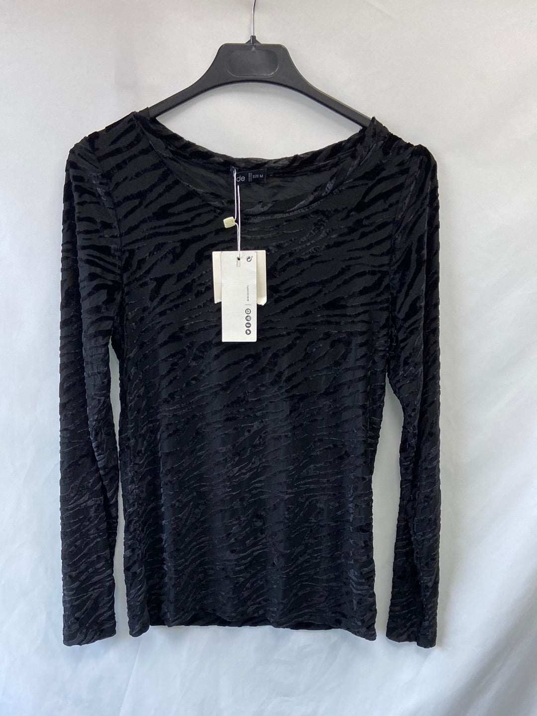 INSIDE.Camiseta print terciopelo T.M