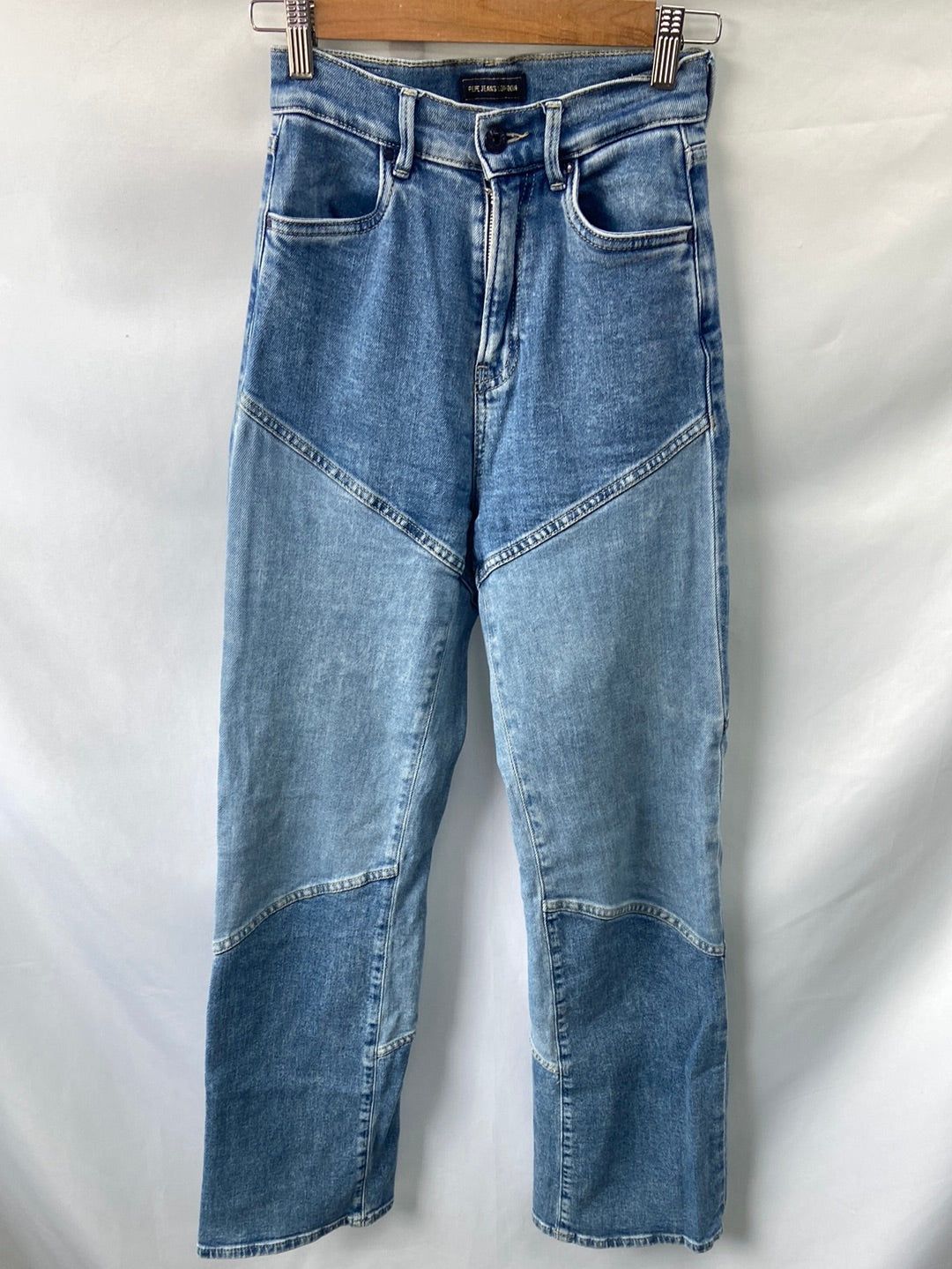 PEPE JEANS.Vaqueros anchoa bicolor T.32/34