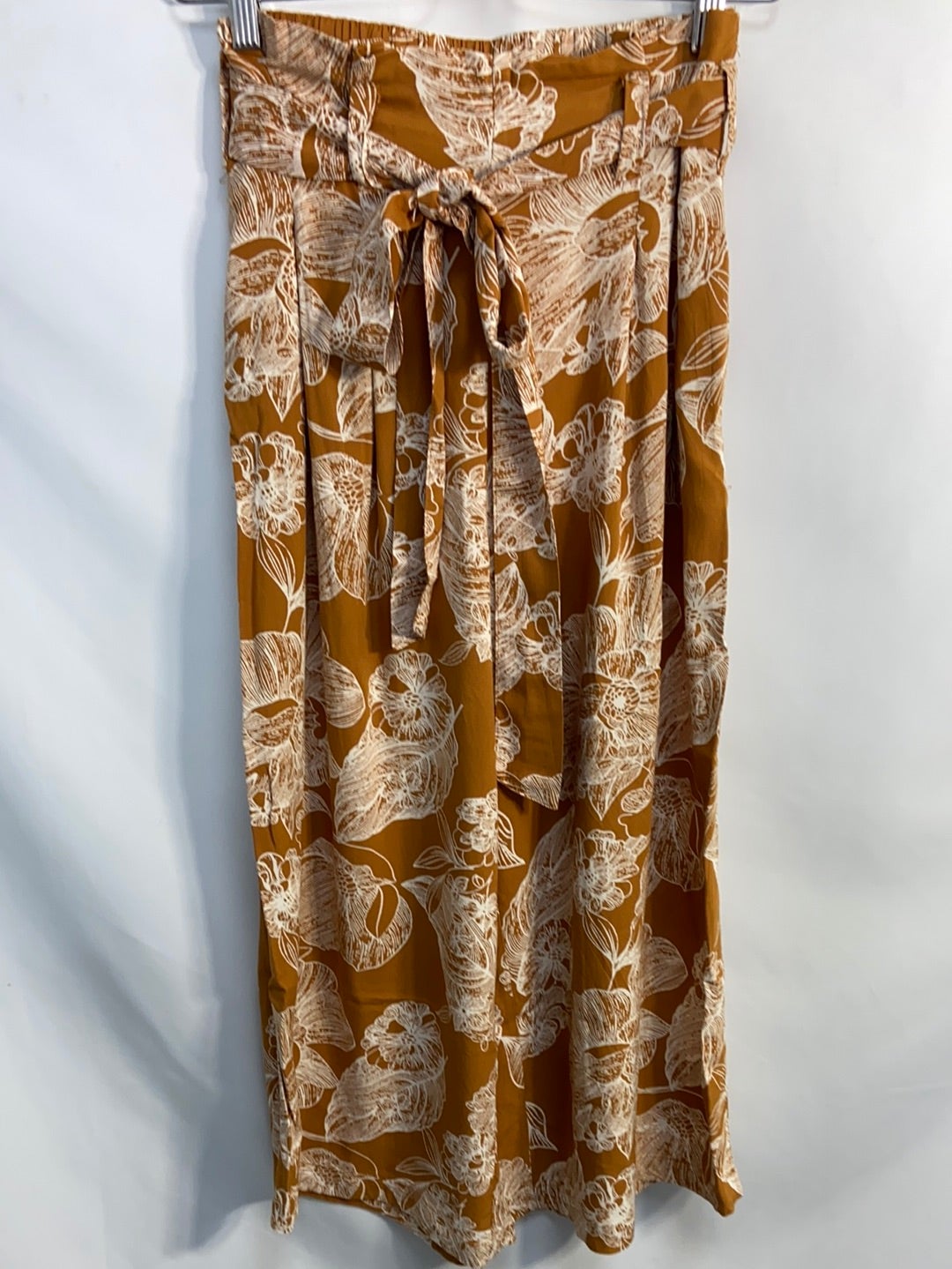 PRIMARK. Culottes mostaza flores T.36