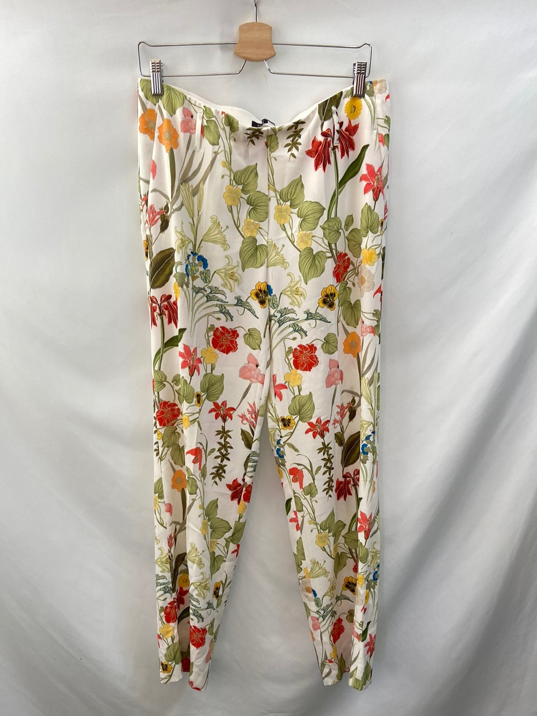 LUISA CERANO. Pantalón flores palazzo T.46
