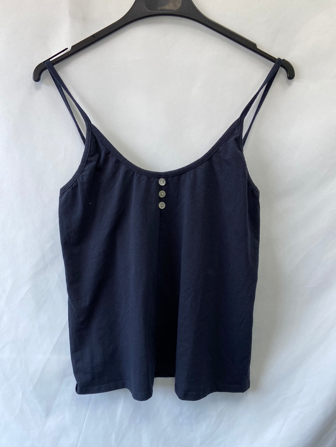 VALENTINA.Camiseta azul algodón T.L