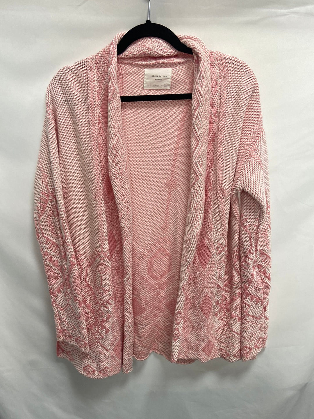 SPRINGFIELD.Cardigan rosa punto T.S