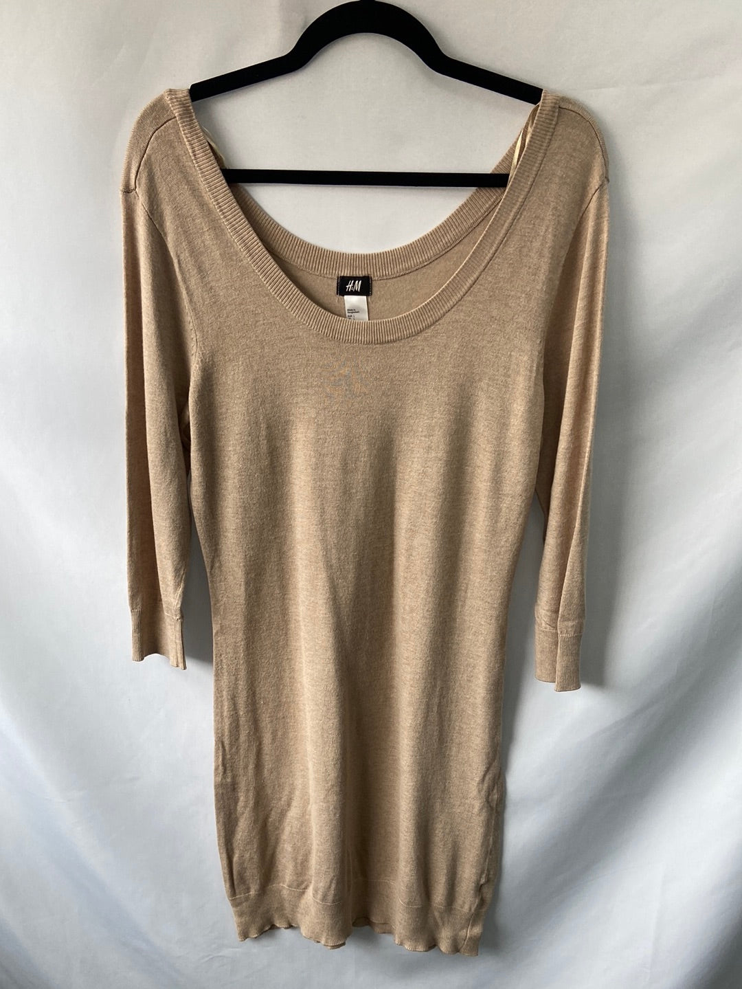 H&M.Vestido midi punto T.L