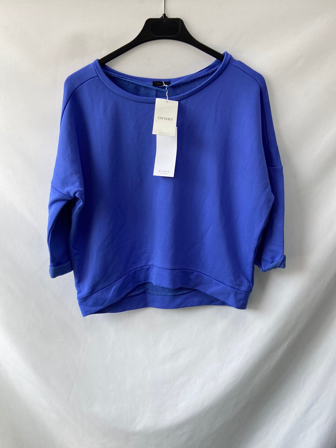 OYSHO. Top/Sudadera azul T.s