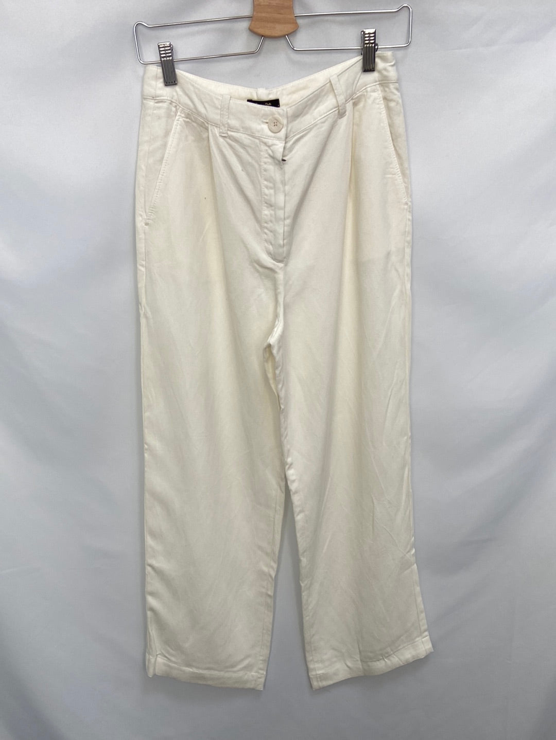 MASSIMO DUTTI.Pantalones anchos rectos T.36