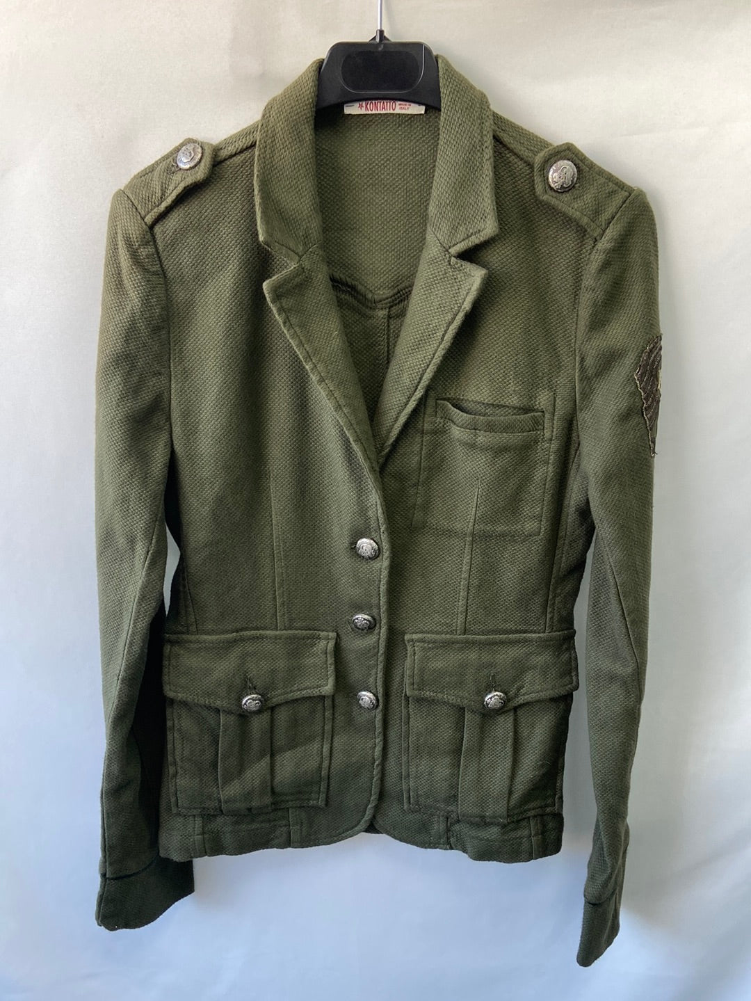KONATO. Blazer verde caza textura TU (S)