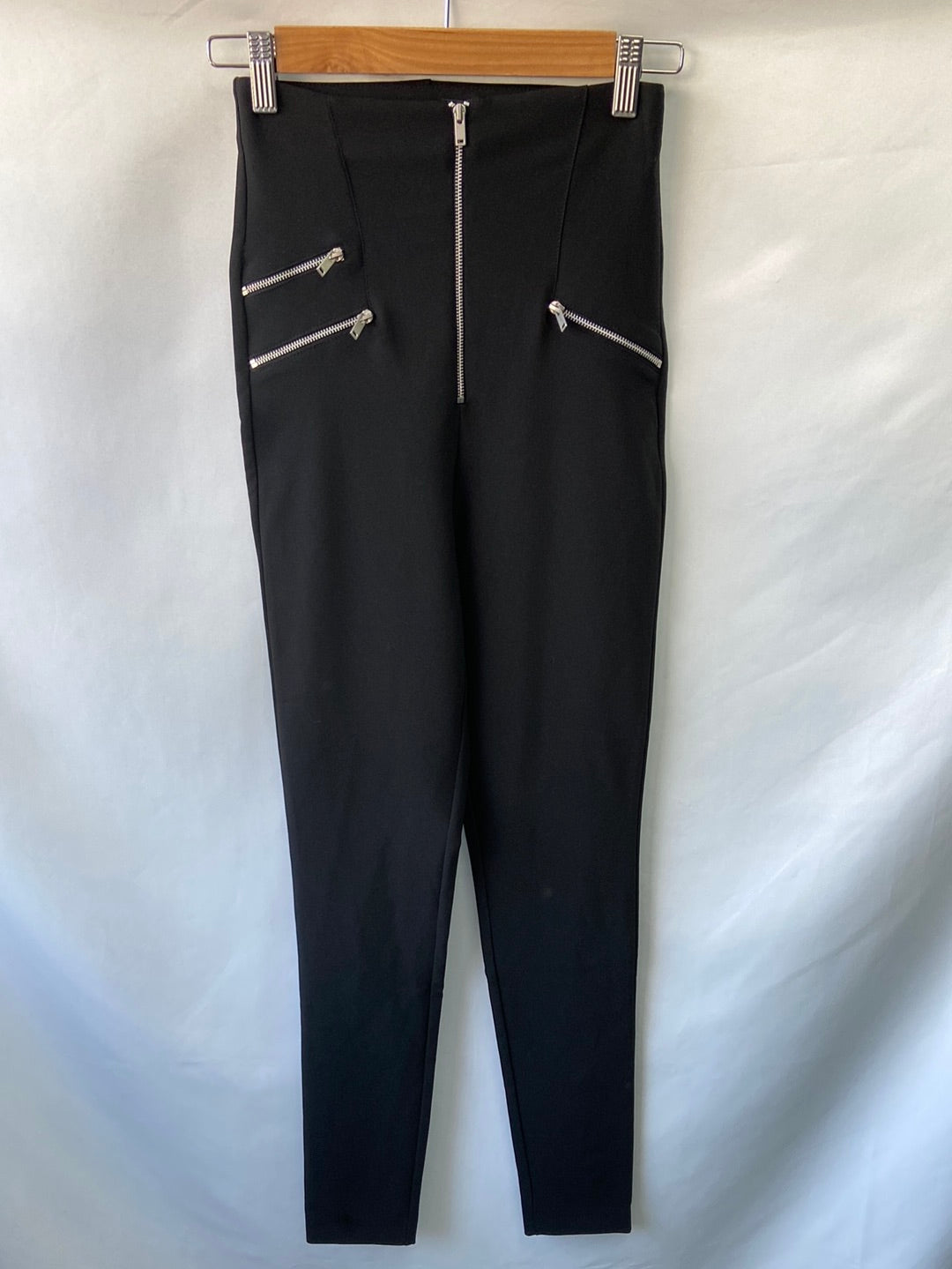 ZARA. Leggins cremallera T.xs