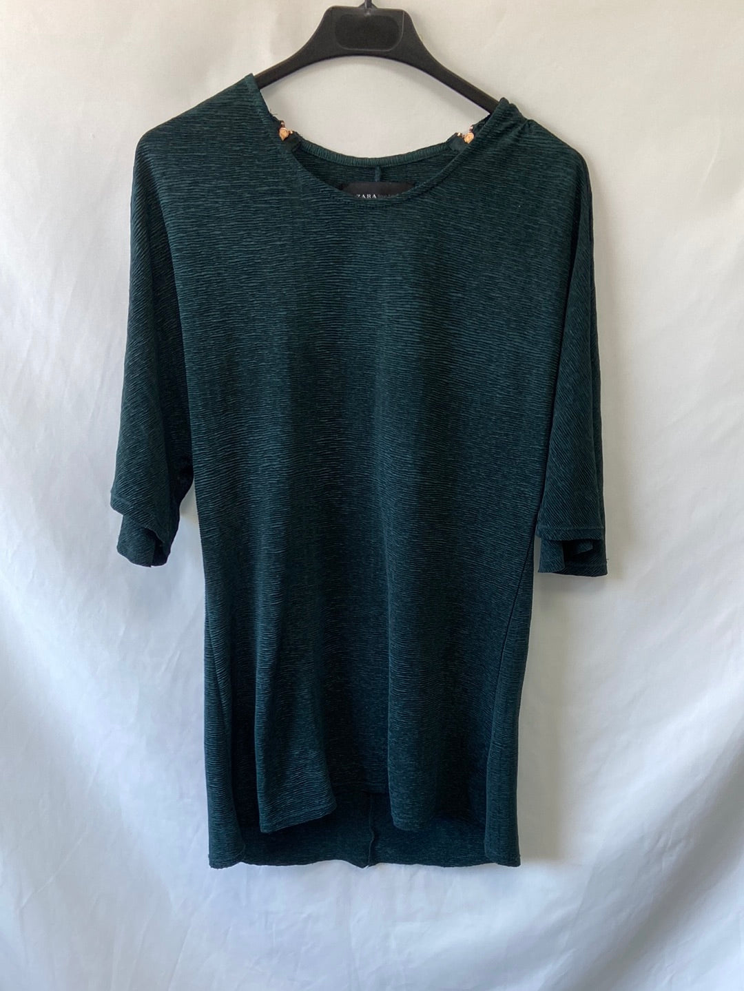 ZARA.Camiseta textura T.m