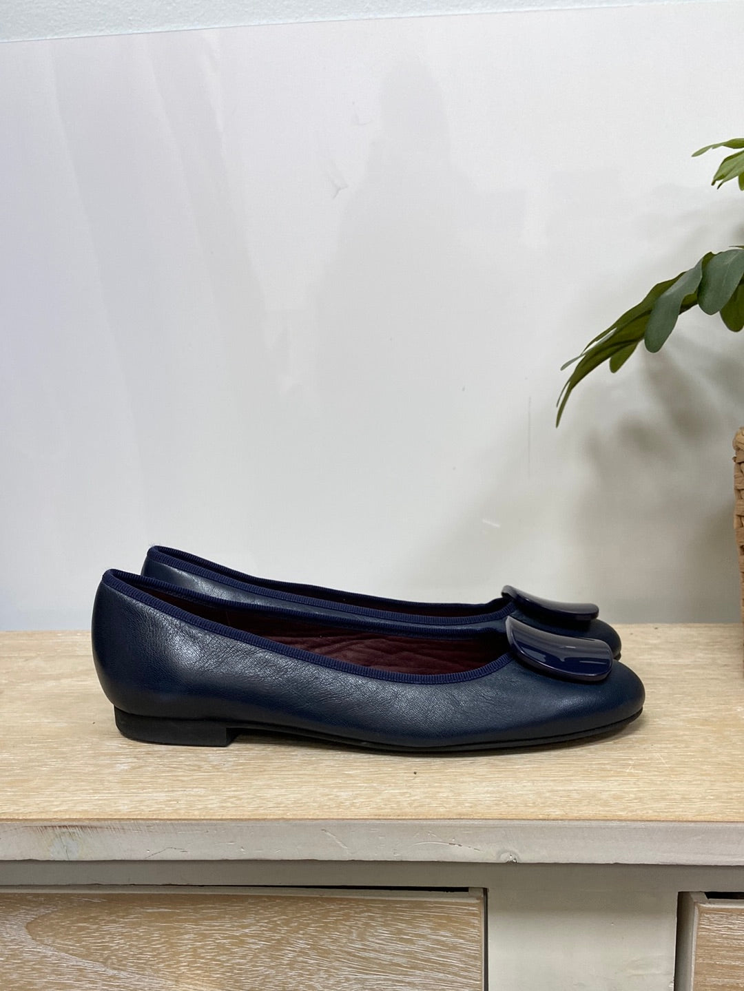 ROBER. Bailarina azul piel T.39