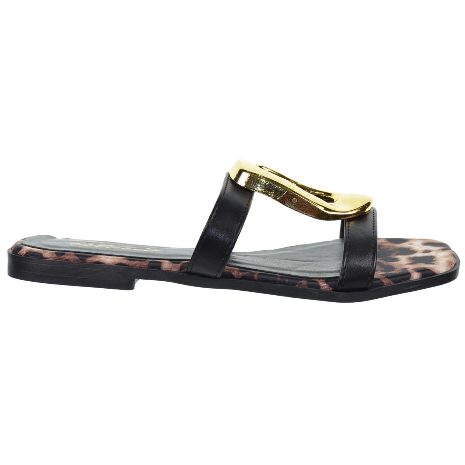 Isteria 25098 Sandalia Elegante Sintética Acolchada de Mujer