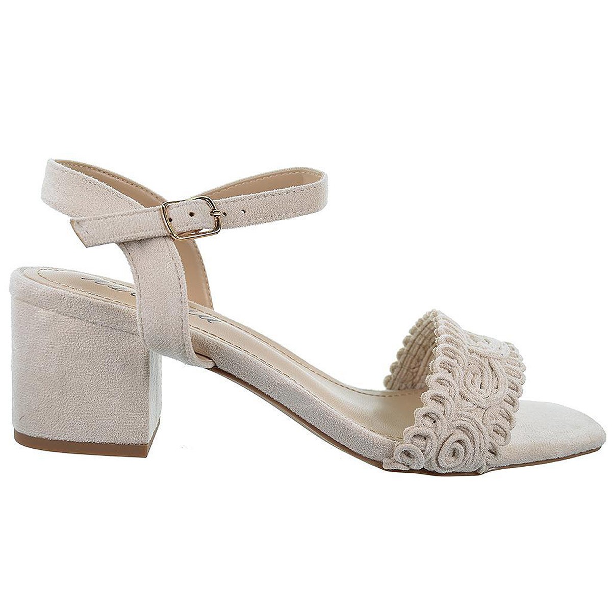 23063 Isteria Sandalia Confort Tacón Ancho Eventos Mujer