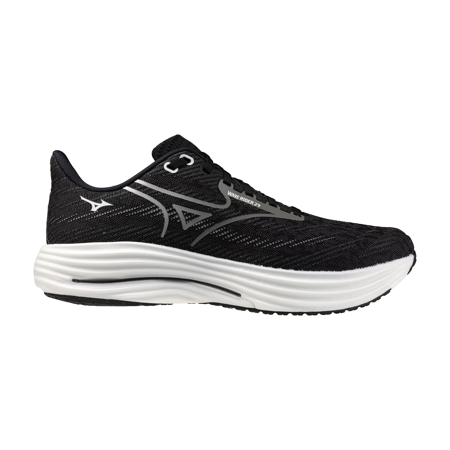 Mizuno Wave Rider 29 Zapatillas Running Neutras Hombre Black Sand/Quiet Shade/Black