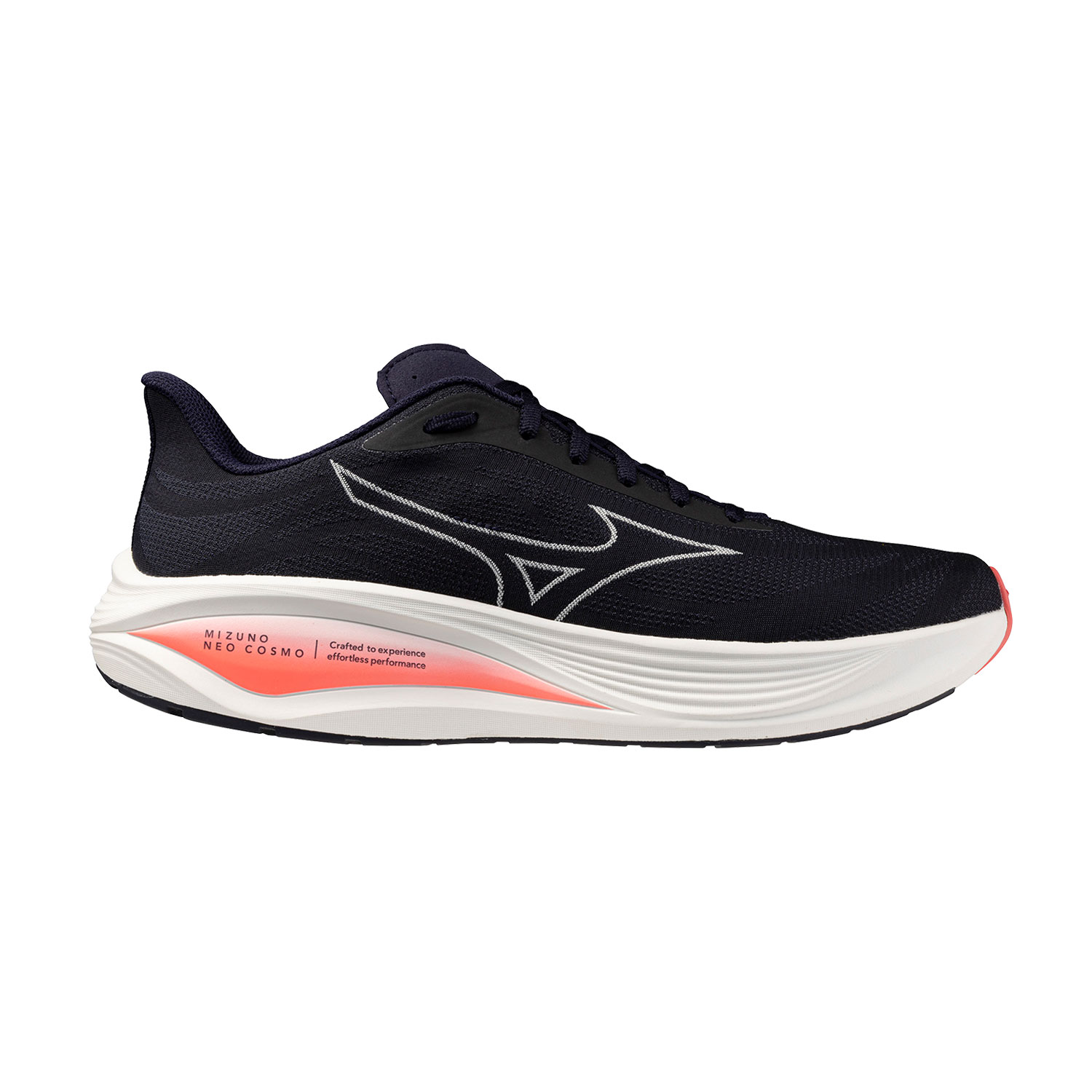 Mizuno Neo Cosmo Zapatillas Running Neutras Hombre Baritone Blue/Snow White/Striking Coral