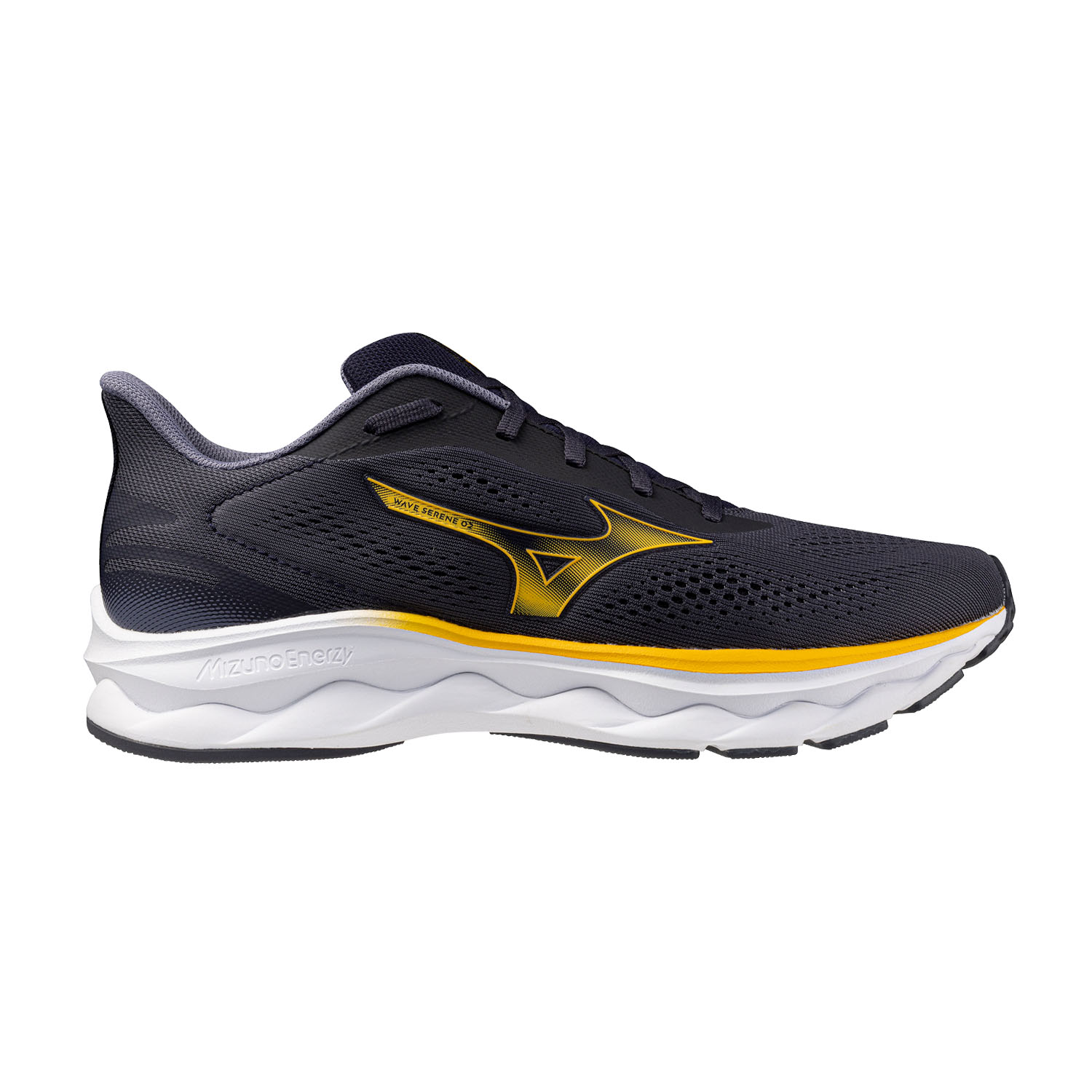Mizuno Wave Serene 2 Zapatillas Running Neutras Hombre Baritone Blue/Citrus/Odyssey Gray
