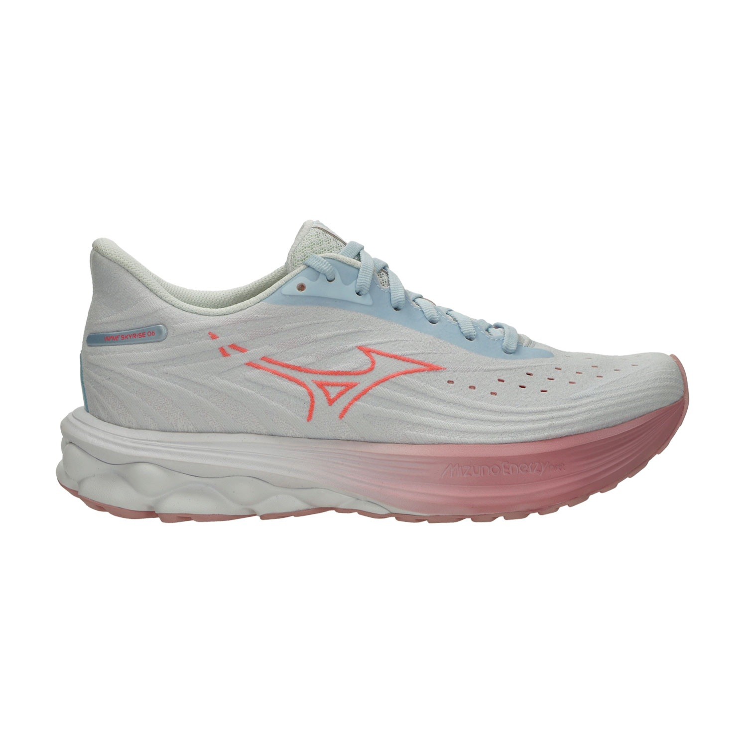 Mizuno Wave Skyrise 6 Zapatillas Running Neutras Mujer Nantucket Breeze/Striking Coral/Bleached Mauve