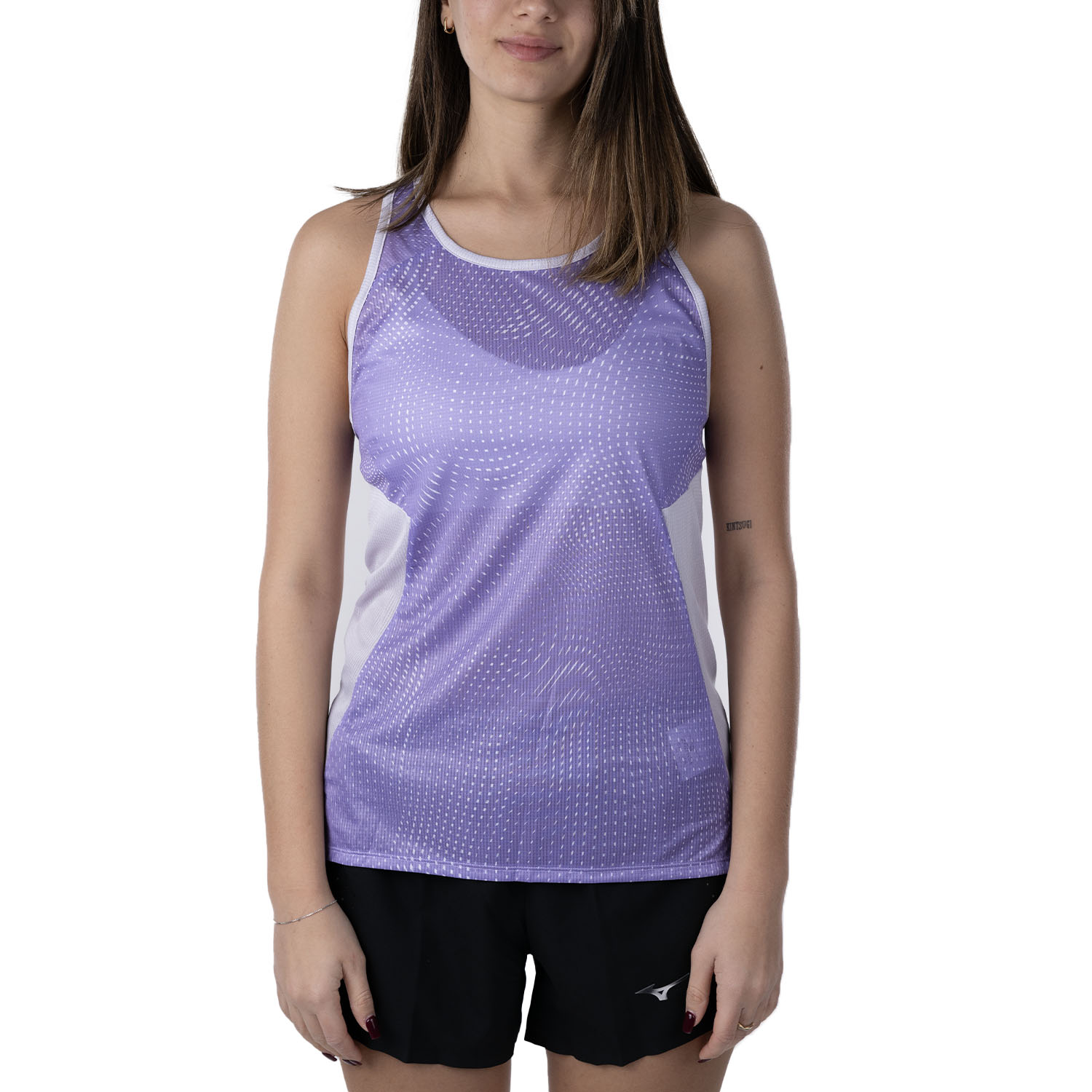 Mizuno Drylite Graphic Top Paisley Purple