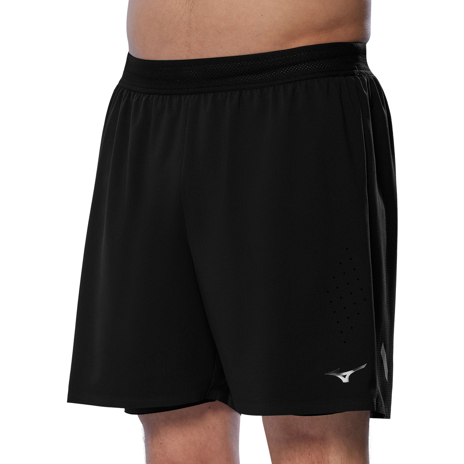 Mizuno Tech Light 2 in 1 5.5in Shorts Black