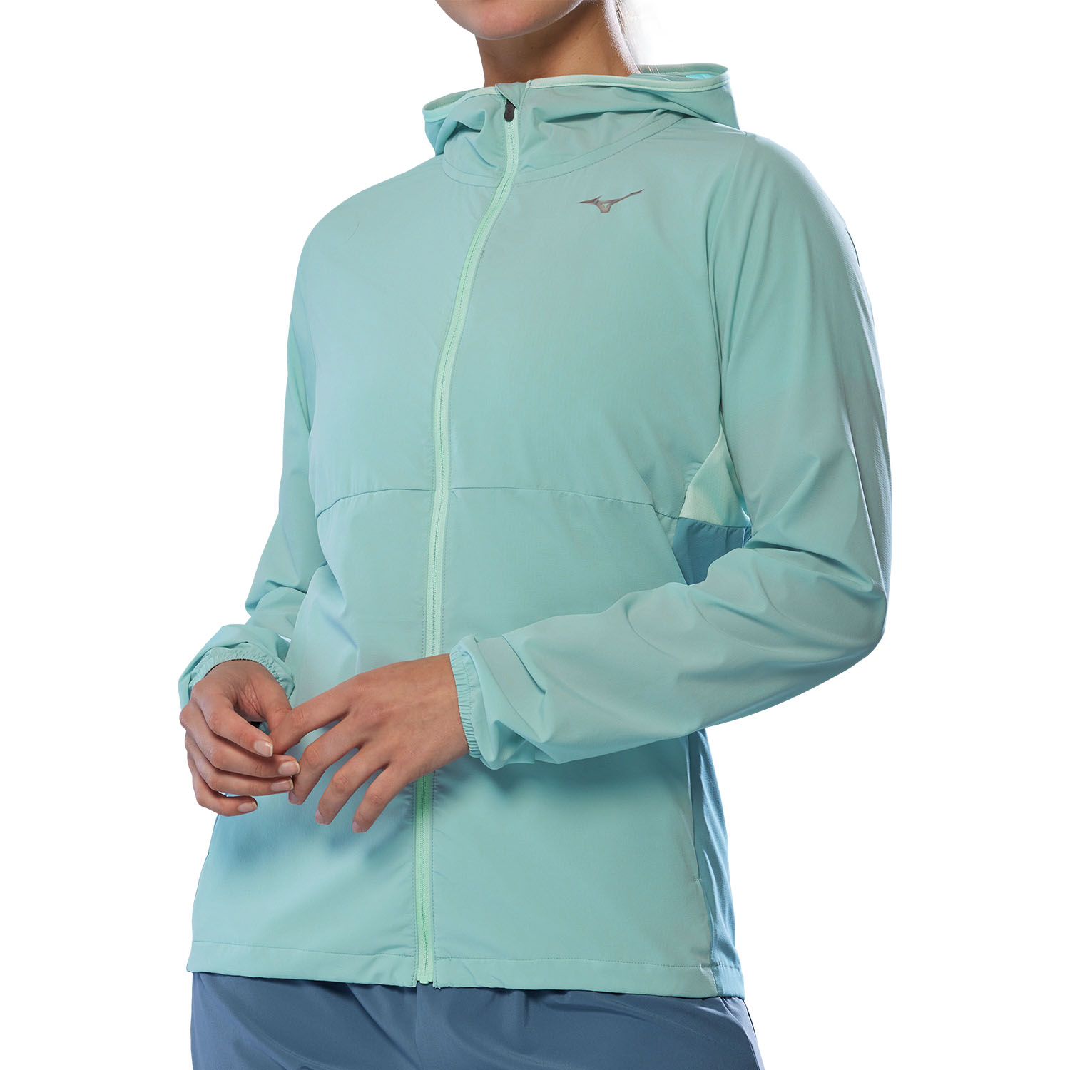 Mizuno Alpha Logo Chaqueta Cloud Blue