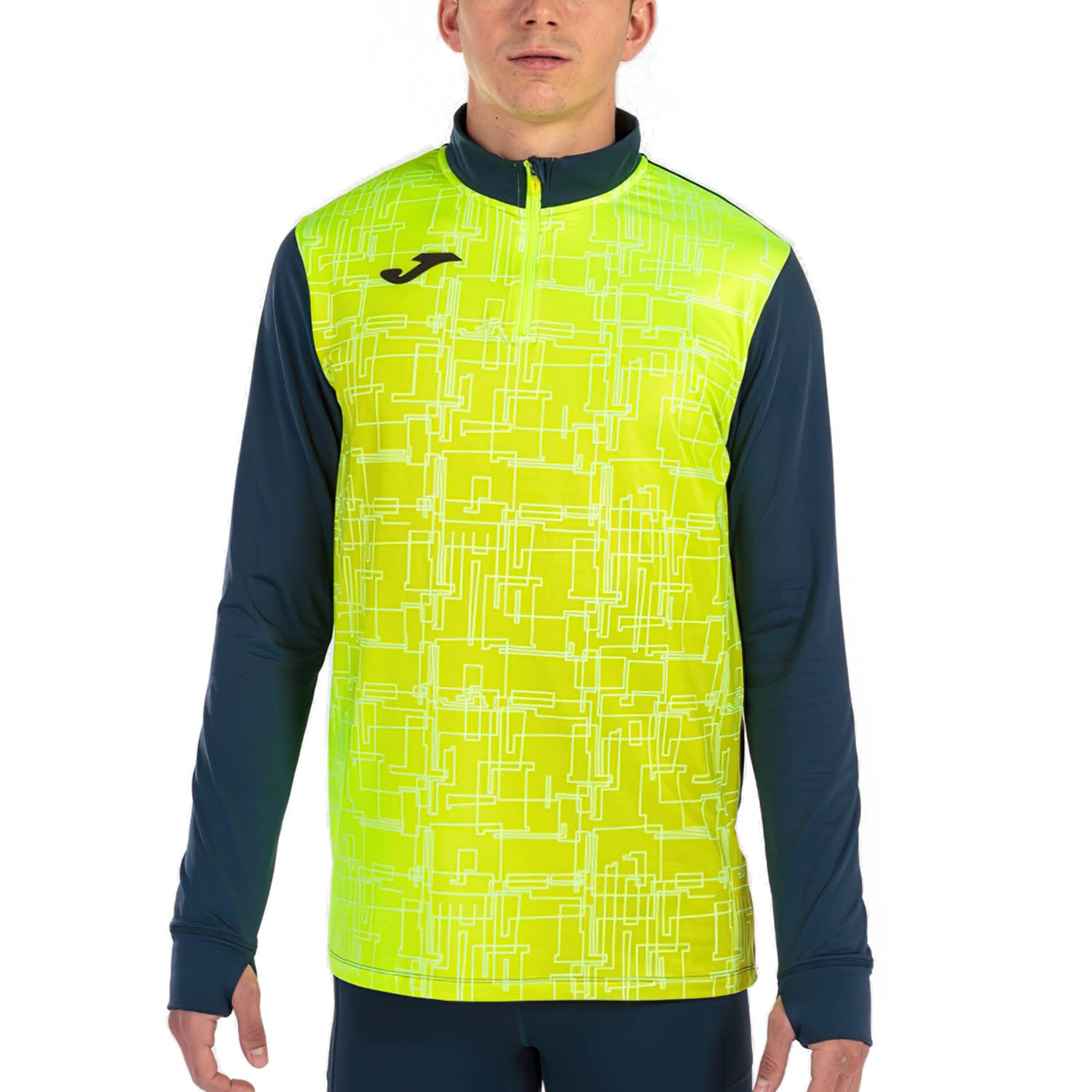 Joma Elite VIII Camisa Navy/Yellow Fluor