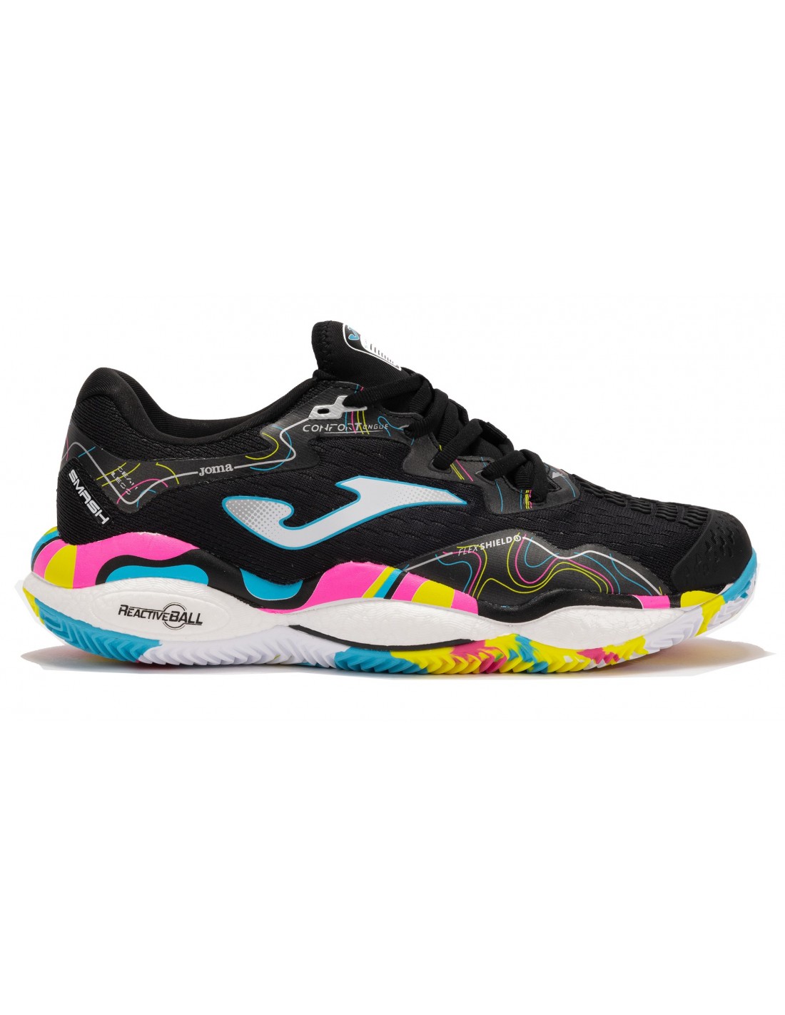 JOMA ZAPATILLAS PADEL SMASH 2591 NEGRO/MULTI HOMBRE