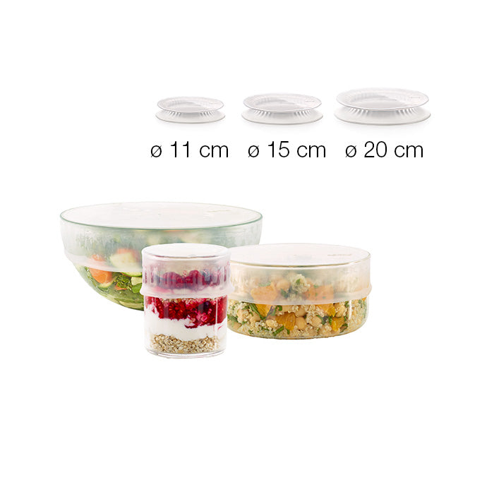 Kit Tapas extensibles reutilizables (3 uds) Lékué