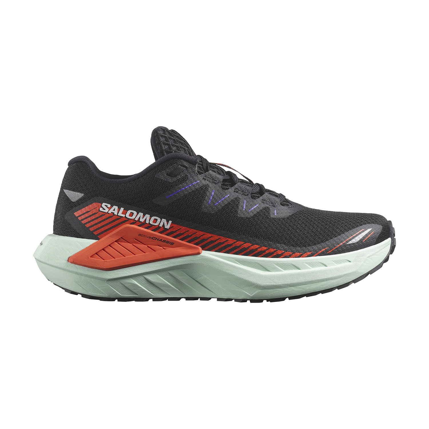 Salomon DRX Defy Grvl Zapatillas Running Neutras Mujer Black/Cherry Tomato/Bay
