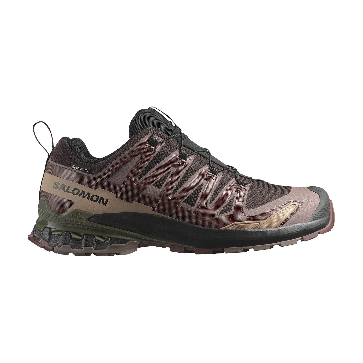 Salomon XA Pro 3D V9 GTX Zapatillas Outdoor Hombre Black Coffee/Rum Raisin/Olive Night