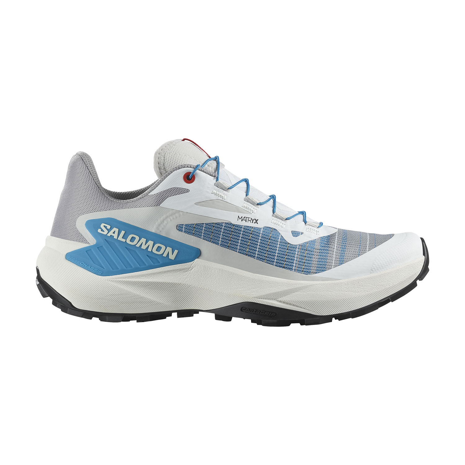 Salomon Genesis Zapatillas Trail Running Mujer White/Lunar Rock/Trascendent Blue