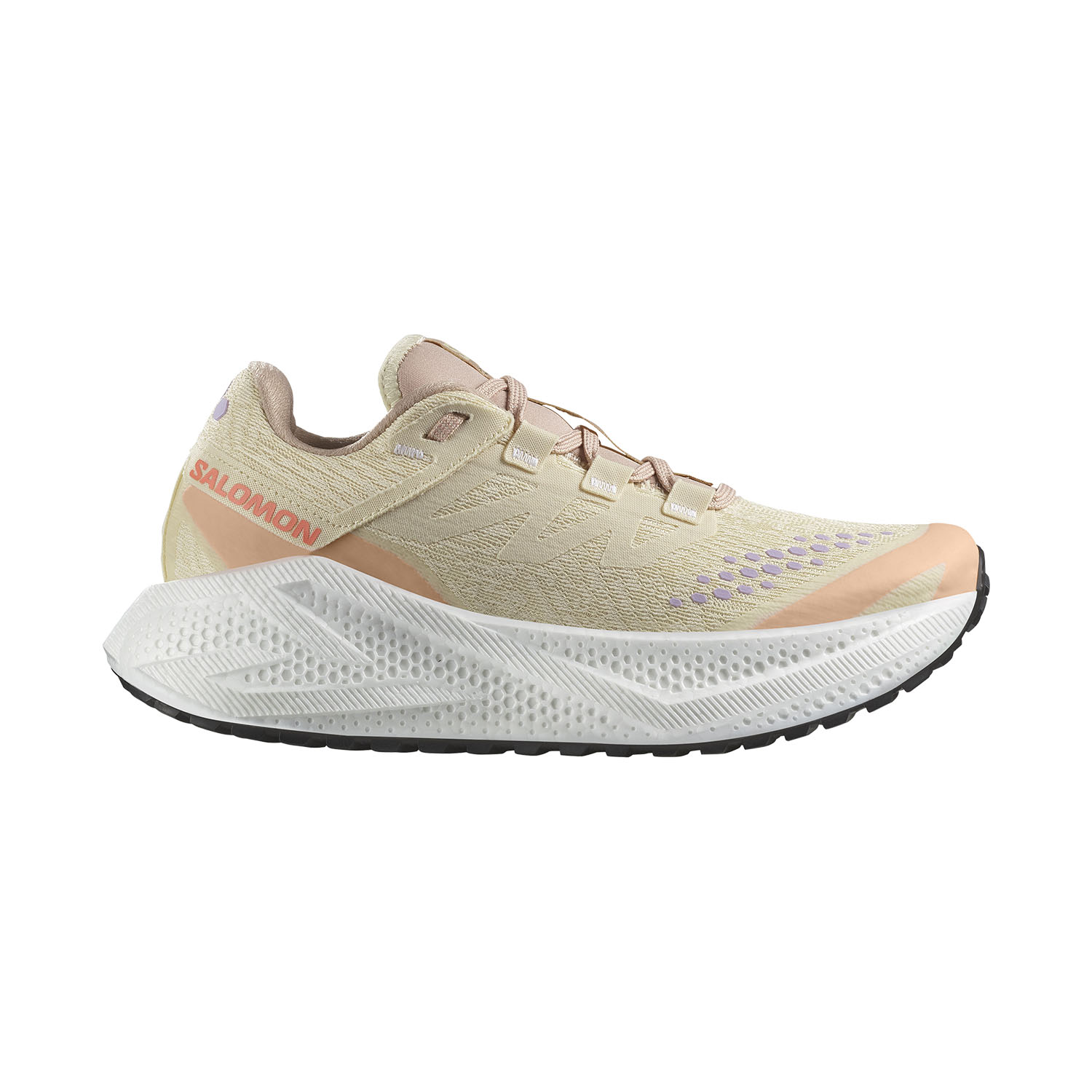 Salomon Aero Glide 3 GRVL Zapatillas Running Neutras Mujer Shortbread/White/Fusion Coral