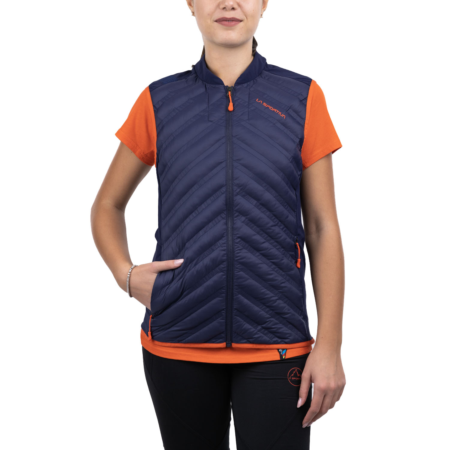 La Sportiva Alya Chaleco Deep Sea/Cherry Tomato