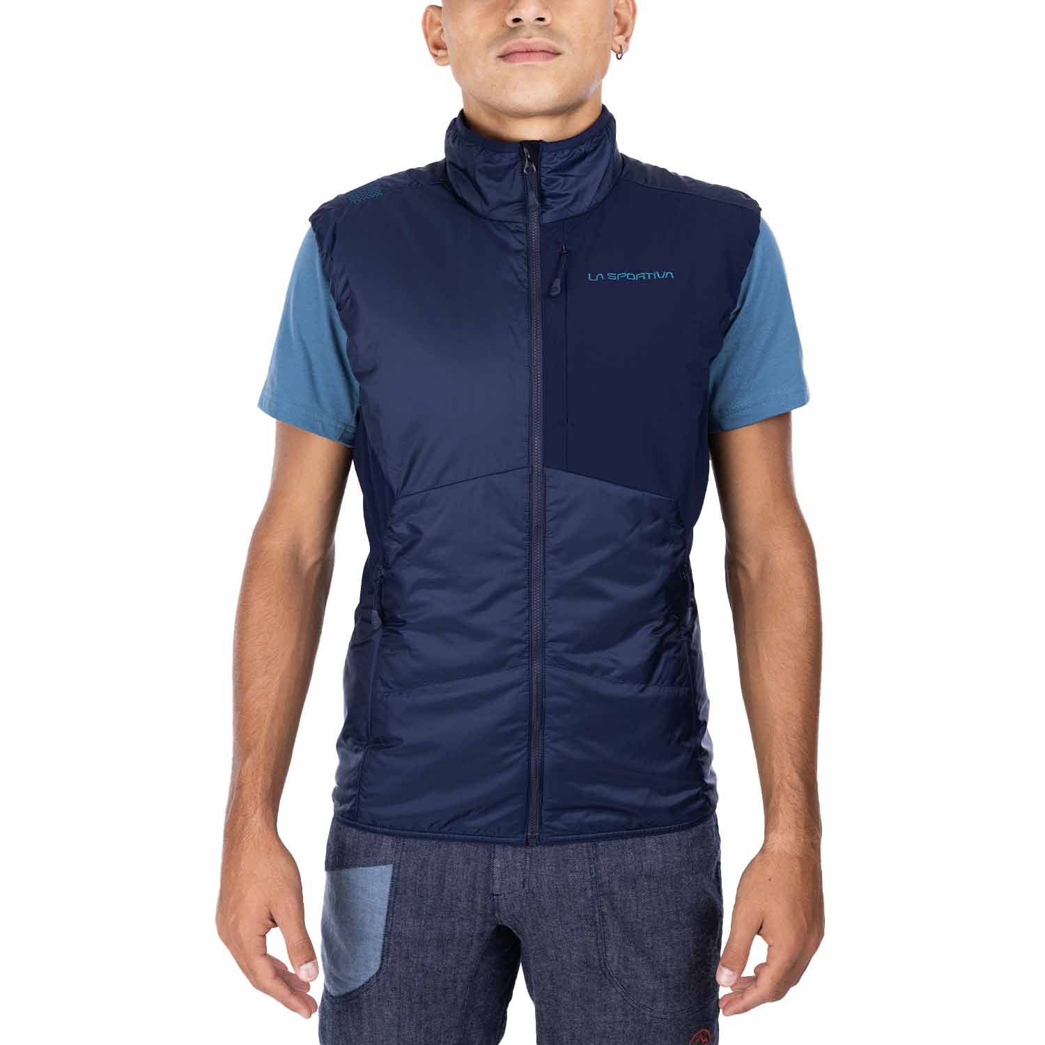 La Sportiva Ascent Primaloft Chaleco Deep Sea/Hurricane