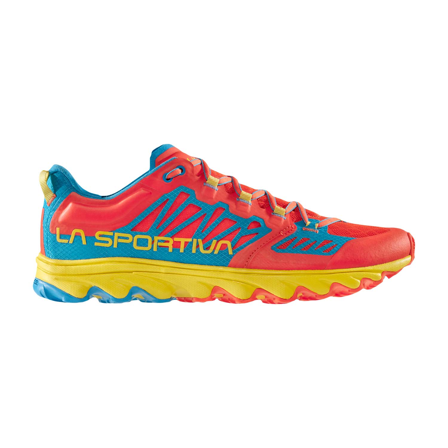 La Sportiva Helios III Zapatillas Trail Running Hombre Cherry Tomato/Tropic Blue