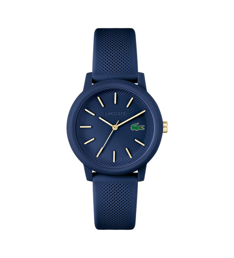Lacoste Reloj 12.12 con correa de silicona azul