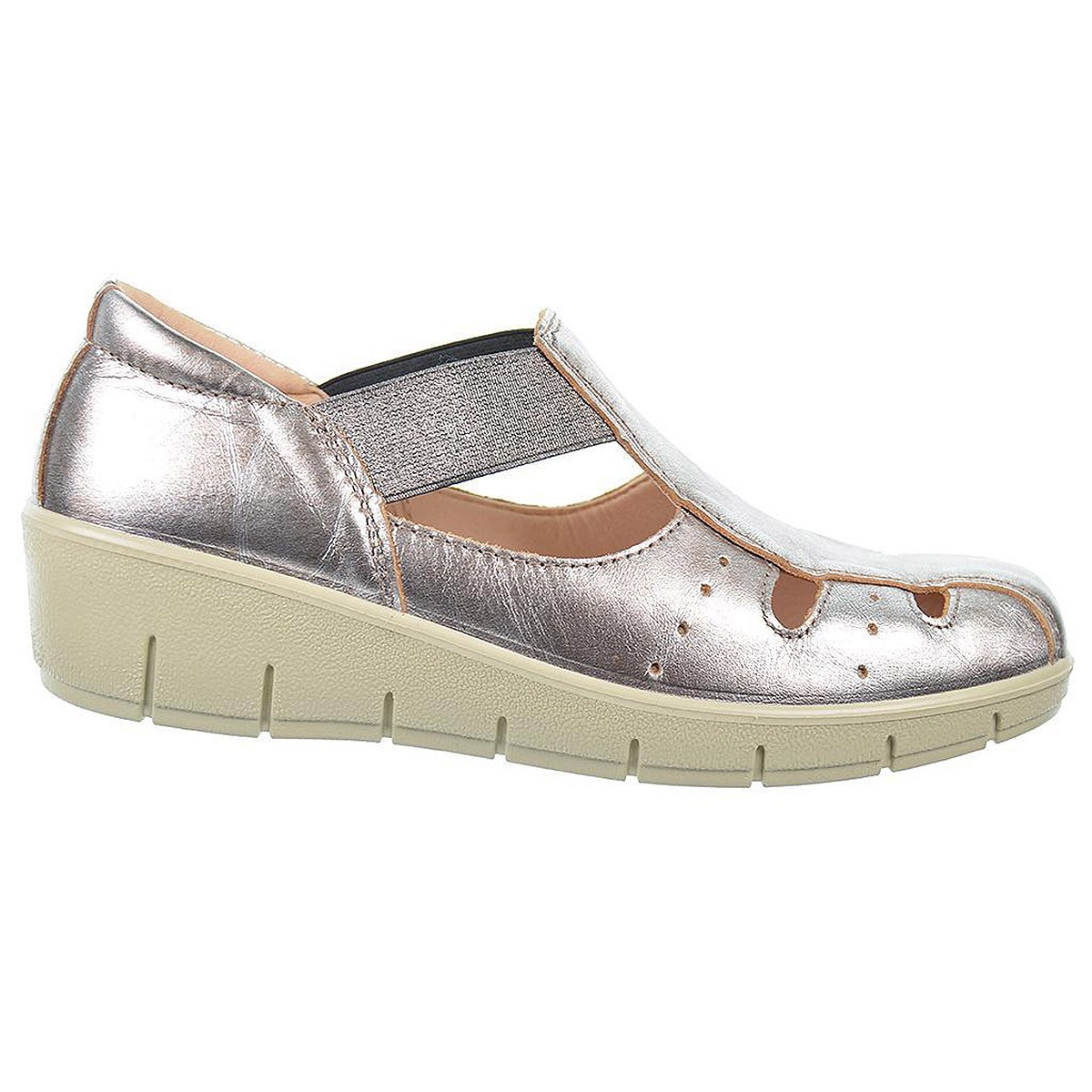 17118 Laura Azaña Zapato Piel Confort con Cuña para Mujer