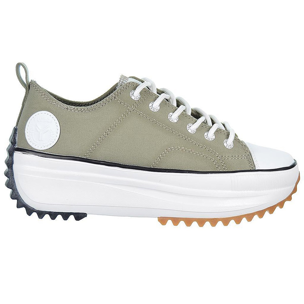 Layla Yumas Sneaker Lona Plataforma Plantilla Latex Mujer