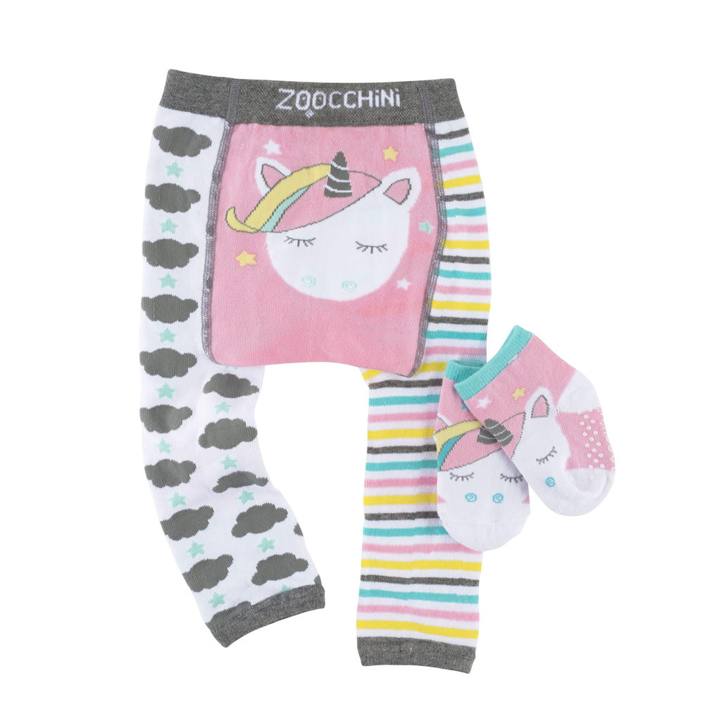 Leggings y calcetines Zoocchini Unicornio