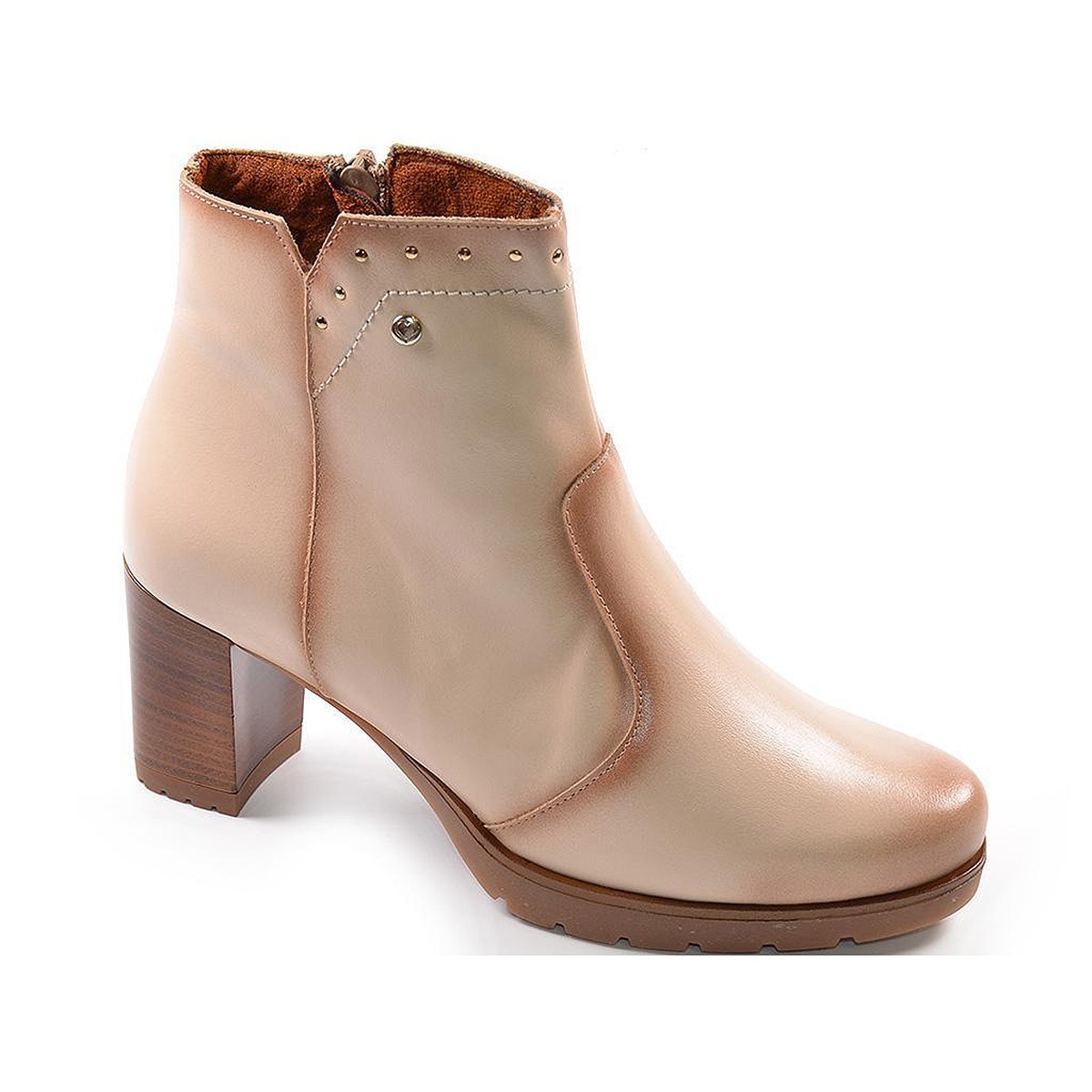 Leury2 Desireé Botín Piel Confort Antideslizante Tacon Mujer