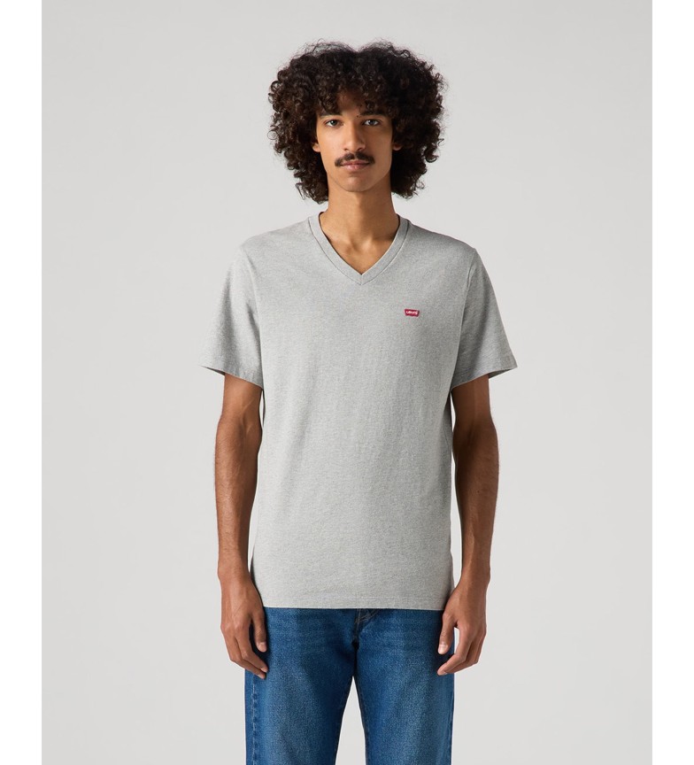Levi's Camiseta Cuello Pico Original Housemark gris