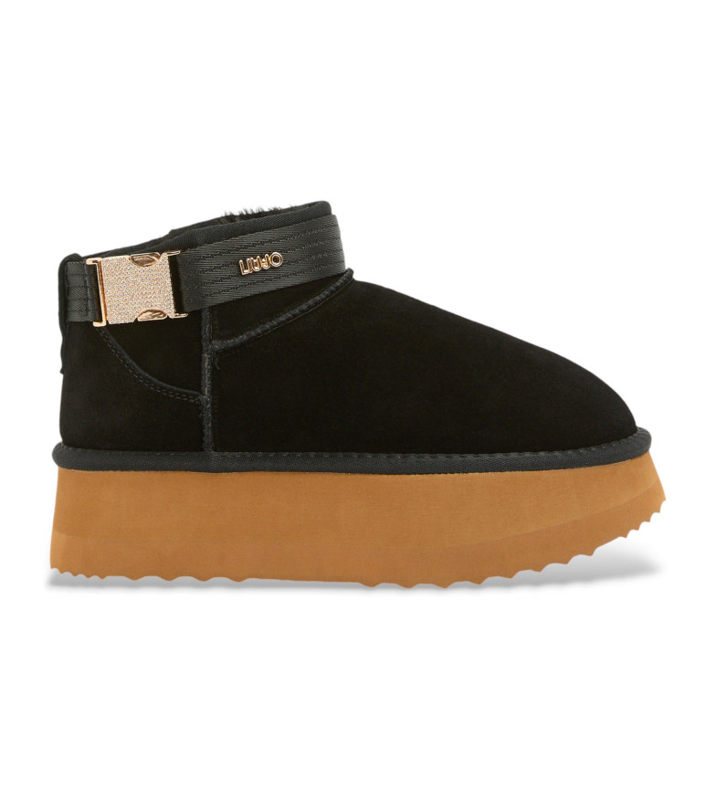 Liu Jo Botines de piel Jane 03 negro