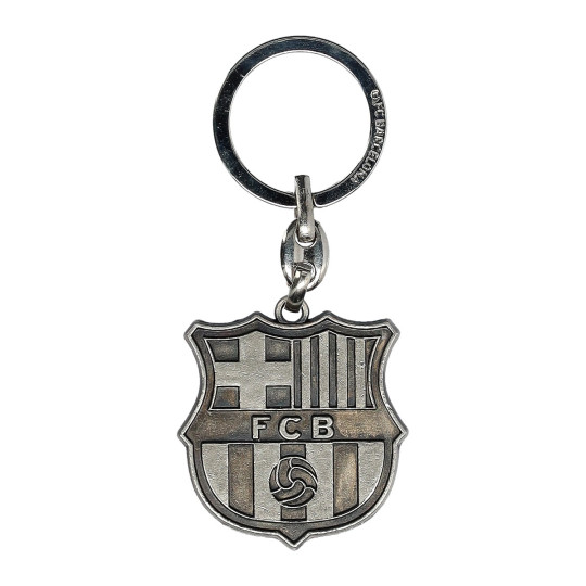 Llavero JOSMA SPORT Fcb Escudo Relieve Plata Red