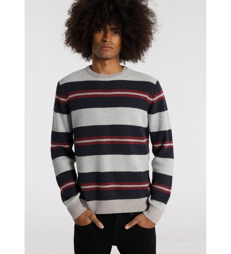 Lois Jeans Jersey con cuello caja blanco